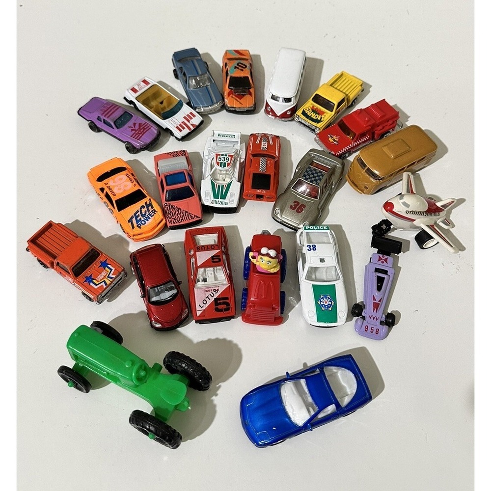 Vintage Car Miniatures Lot of 20+ 80's 90's Metal Plastic‎ Models